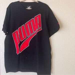 Puma Red and Black logo shirt used great good condition XXL